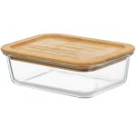 Bote de conservation en verre et bambou 1040ml
