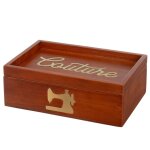 Bo�te � couture en bois 24x16x8cm