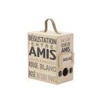 Boite à cubi 3l en bois naturel apéro range cubis Boite à cubi 3l en bois naturel apéro range cubis