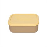 Bote  djeuner marron en silicone h7x19, 5x14, 7cm