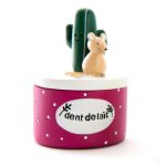 Boite à dents de lait cactus rose Boite à dents de lait cactus rose