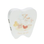 Boite à dents de lait multicolore en bois Boite à dents de lait multicolore en bois