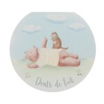 Boite à dents de lait multicolore en bois Boite à dents de lait multicolore en bois