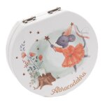 Boite � dents de lait multicolore en bois