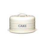 Bote  gteaux hermtique vintage en acier carbone crme