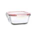 Bote hermtique carr 500ml en verre