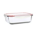 Bote hermtique rectangulaire 1500ml en verre