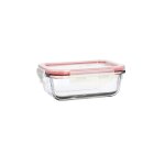Bote hermtique rectangulaire 370ml en verre
