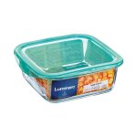 Boite large de conservation carre + couvercle lagoon 122cl