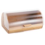 Bote  pain bambou et plastique 38. 5x25x18. 5cm