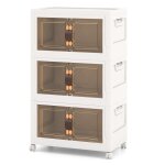 Bote de rangement blanche 44, 5 x 30 x 77, 5 cm