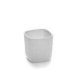 Bol carré en porcelaine blanche 6x6cm h6cm Bol carré en porcelaine blanche 6x6cm h6cm