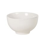 Bol en c�ramique blanche et bleue