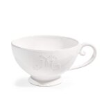 Bol djeuner en faence blanche