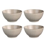 Bol � ramen en gr�s couleurs r�actives beige