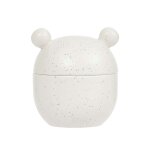 Bonbonnire blanc en grs 9xh10, 5cm