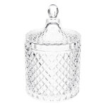Bonbonnire en verre h 18 cm lonore