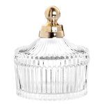 Bonbonnire en verre stri