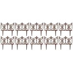 Bordure de jardin en fonte lot de 10