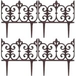 Bordure de jardin en fonte lot de 4