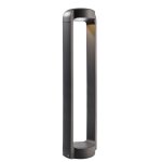 Borne d'clairage de jardin en aluminium gris h80cm