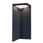 Borne lumineuse en aluminium gris foncé h34cm Borne lumineuse en aluminium gris foncé h34cm