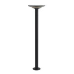 Borne solaire aluminium noir h80cm