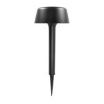 Borne solaire en mtal noir mat