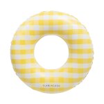 Bouée piscine geante vichy pvc jaune Bouée piscine geante vichy pvc jaune