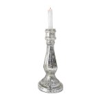 Bougeoir chandelier en verre mercuris