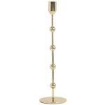 Bougeoir en mtal dor h29