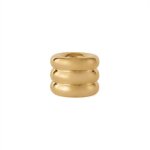 Bougeoir or en laiton 4, 6xh3 cm