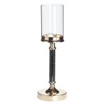 Bougeoir verre 41 cm noir Bougeoir verre 41 cm noir