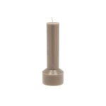 Bougie bloc en paraffine taupe Bougie bloc en paraffine taupe