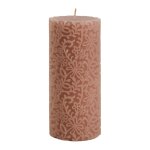 Bougie décorative fleur rose foncé - grand modèle - h. 20 cm Bougie décorative fleur rose foncé - grand modèle - h. 20 cm