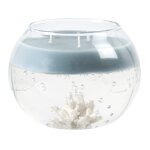 Bougie gel parfume bleue et transparente