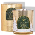 Bougie mche en bois au pied du sapin