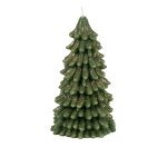 Bougie de nol sapin vert  paillettes