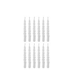 Bougies en paraffine blanc ( pack de 12 )