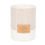 Bougie parfumée en céramique blanche, grise et ivoire 350g Bougie parfumée en céramique blanche, grise et ivoire 350g