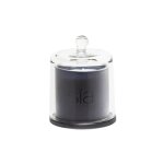 Bougie parfume figue en verre noir h16