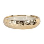 Bougie parfumée ivoire en céramique dorée, 200g Bougie parfumée ivoire en céramique dorée, 200g