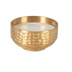 Bougie parfume en mtal dor