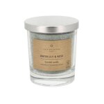 Bougie parfumée en stéarine vert foncé h10cm Bougie parfumée en stéarine vert foncé h10cm