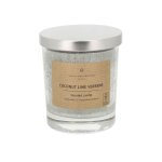 Bougie parfume en starine vert pastel h10cm