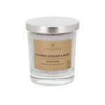 Bougie parfume en starine violet h10cm