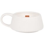 Bougie parfume tasse en cramique blanche 180g