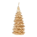 Bougie sapin dor