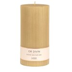 Bougie strie dore h18