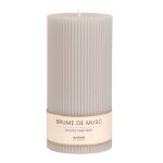 Bougie striée parfumée grise h18, 1000g Bougie striée parfumée grise h18, 1000g
